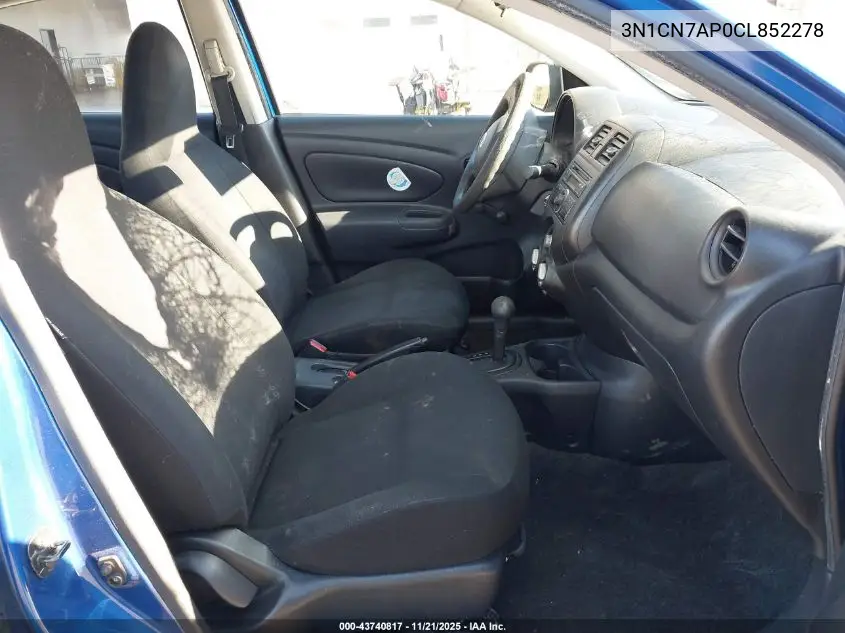 3N1CN7AP0CL852278 2012 Nissan Versa 1.6 S
