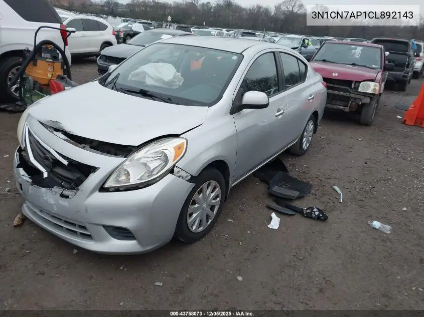 3N1CN7AP1CL892143 2012 Nissan Versa 1.6 Sv