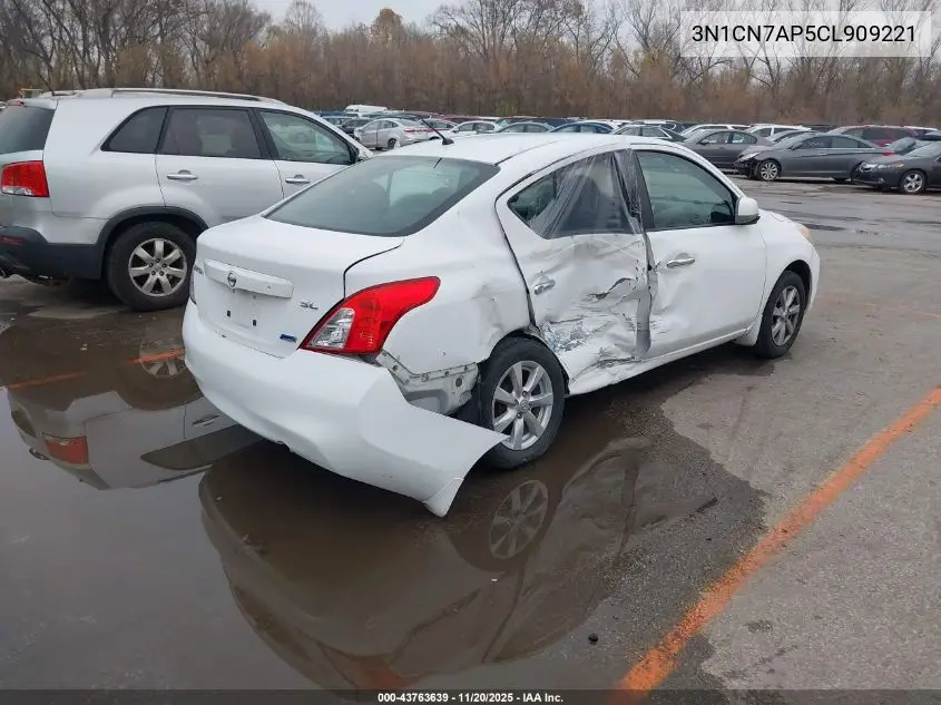 3N1CN7AP5CL909221 2012 Nissan Versa 1.6 Sl