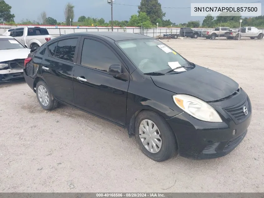 2013 Nissan Versa 1.6 Sv VIN: 3N1CN7AP9DL857500 Lot: 40168586