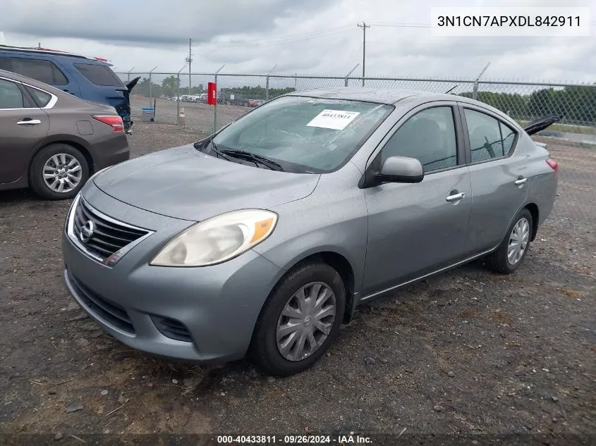 2013 Nissan Versa 1.6 Sv VIN: 3N1CN7APXDL842911 Lot: 40433811