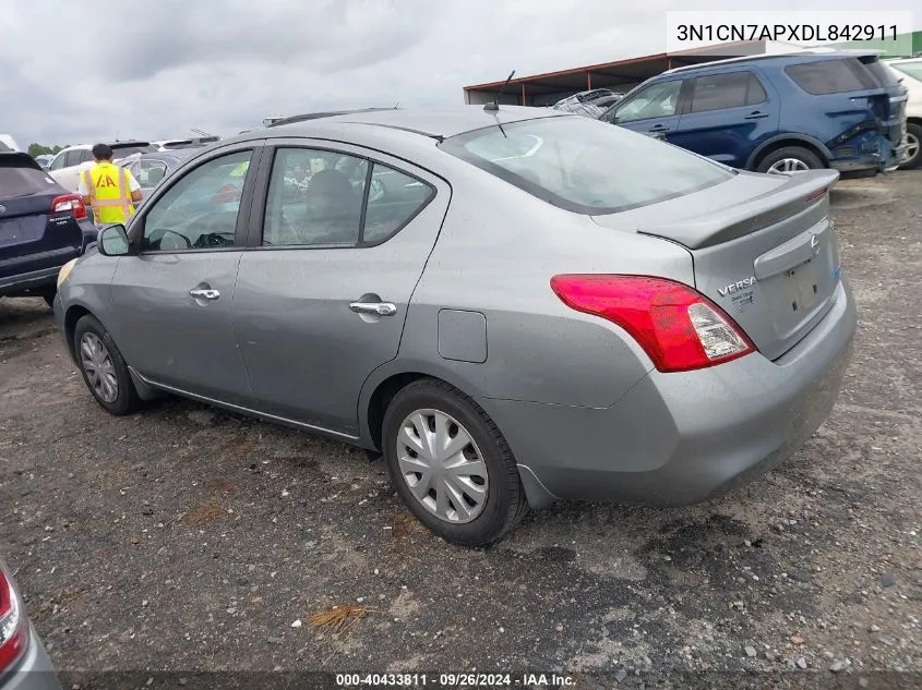 2013 Nissan Versa 1.6 Sv VIN: 3N1CN7APXDL842911 Lot: 40433811