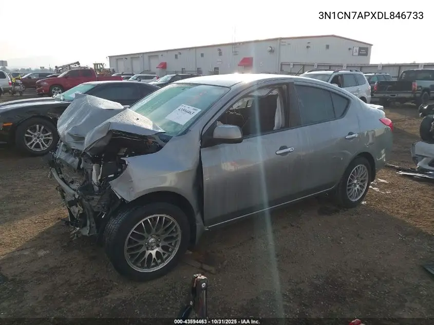 3N1CN7APXDL846733 2013 Nissan Versa 1.6 Sv