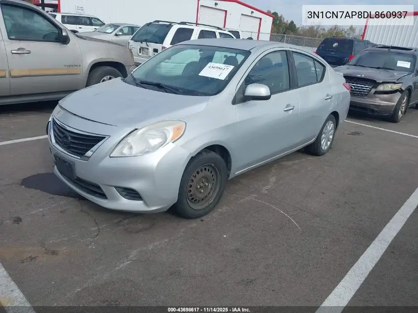 3N1CN7AP8DL860937 2013 Nissan Versa 1.6 Sv