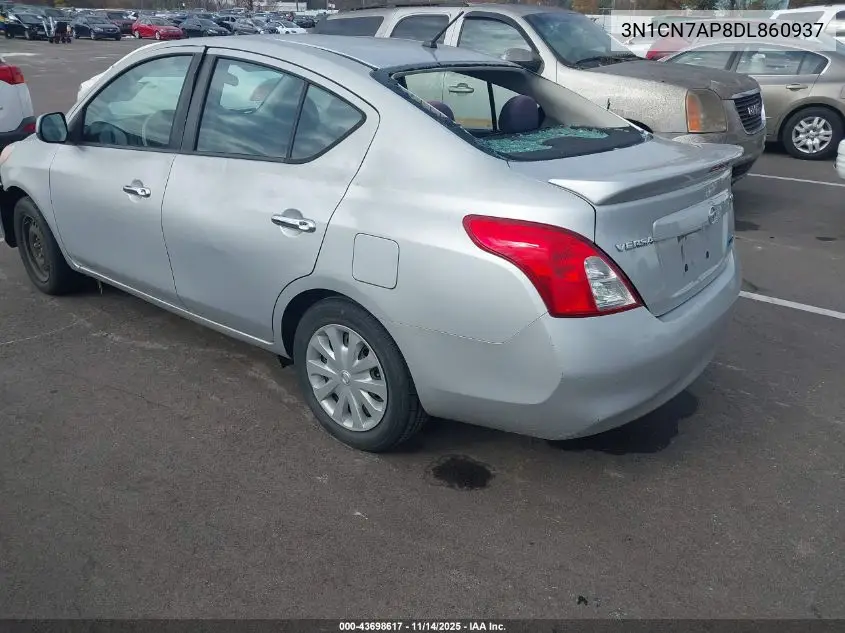 3N1CN7AP8DL860937 2013 Nissan Versa 1.6 Sv
