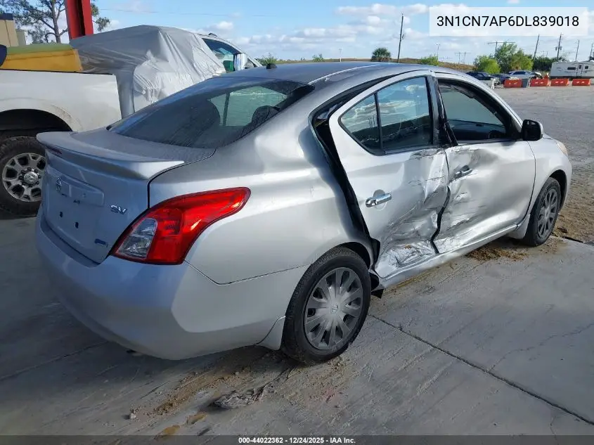 3N1CN7AP6DL839018 2013 Nissan Versa 1.6 Sv