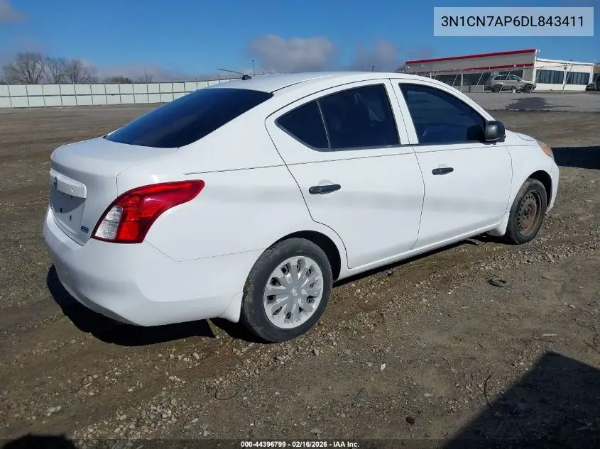 3N1CN7AP6DL843411 2013 Nissan Versa 1.6 S