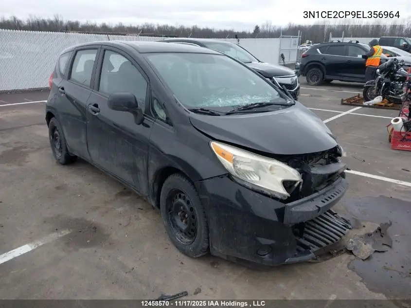 3N1CE2CP9EL356964 2014 Nissan Versa Note 1.6 S/1.6 Sl/1.6 Sv