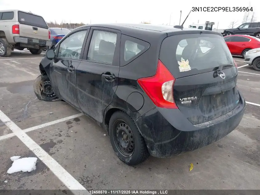 3N1CE2CP9EL356964 2014 Nissan Versa Note 1.6 S/1.6 Sl/1.6 Sv