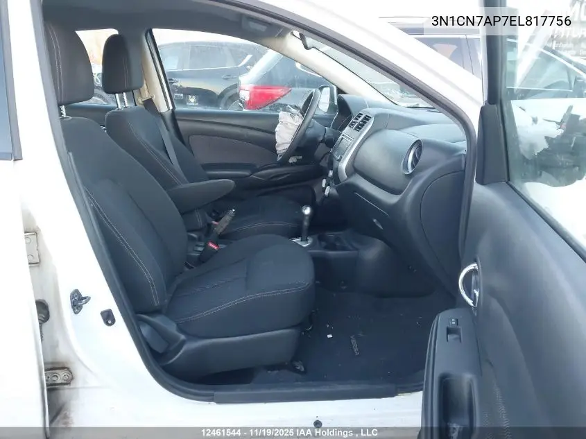 3N1CN7AP7EL817756 2014 Nissan Versa 1.6 S/1.6 Sl/1.6 Sv
