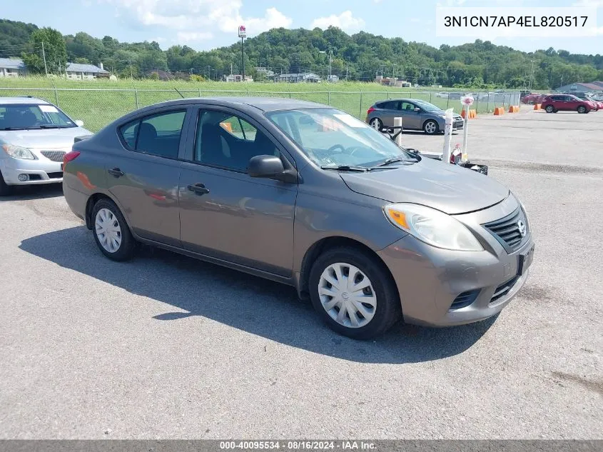 3N1CN7AP4EL820517 2014 Nissan Versa 1.6 S+