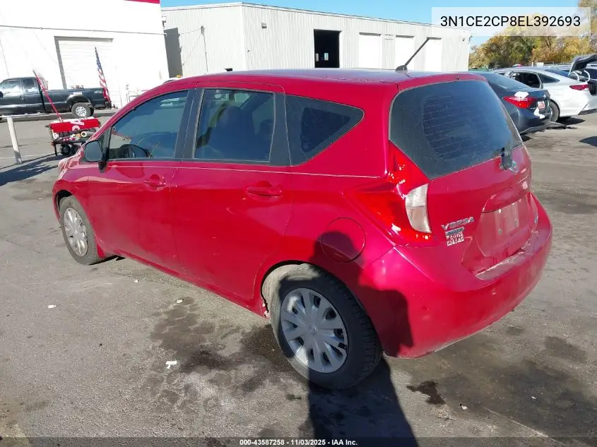 3N1CE2CP8EL392693 2014 Nissan Versa Note S Plus