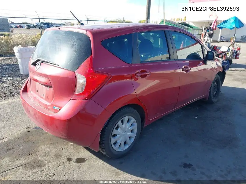 3N1CE2CP8EL392693 2014 Nissan Versa Note S Plus