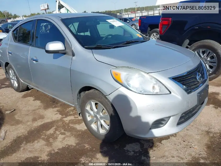 3N1CN7AP5EL805329 2014 Nissan Versa 1.6 Sv