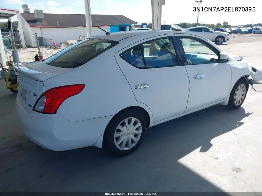 3N1CN7AP2EL870395 2014 Nissan Versa 1.6 S/1.6 S+/1.6 Sl/1.6 Sv