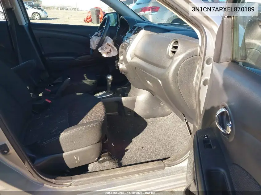 3N1CN7APXEL870189 2014 Nissan Versa 1.6 Sv