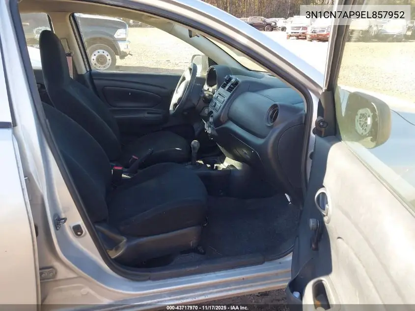 3N1CN7AP9EL857952 2014 Nissan Versa 1.6 S+