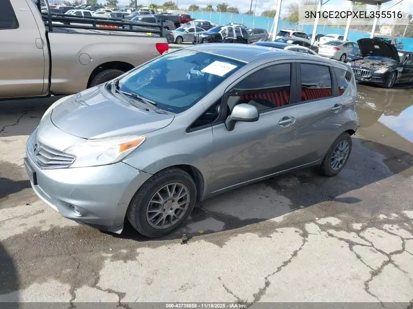3N1CE2CPXEL355516 2014 Nissan Versa Note Sv
