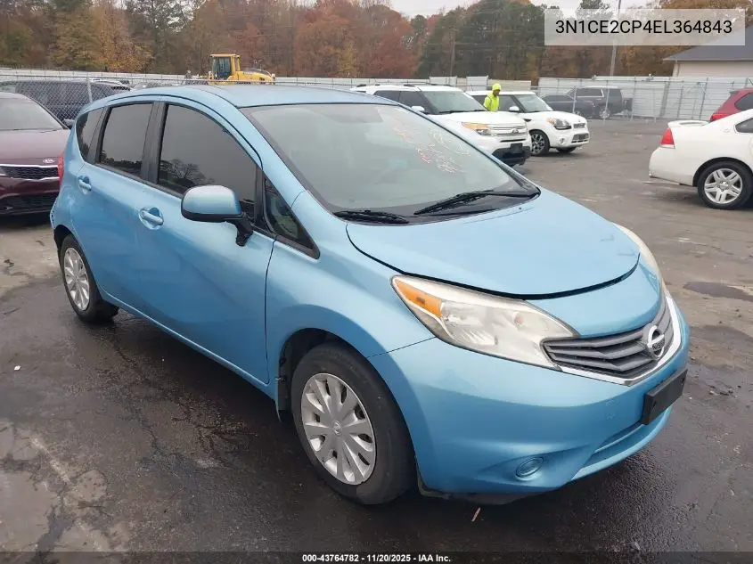 3N1CE2CP4EL364843 2014 Nissan Versa Note Sv