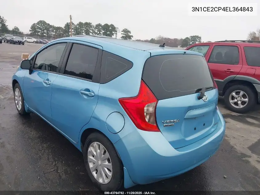 3N1CE2CP4EL364843 2014 Nissan Versa Note Sv
