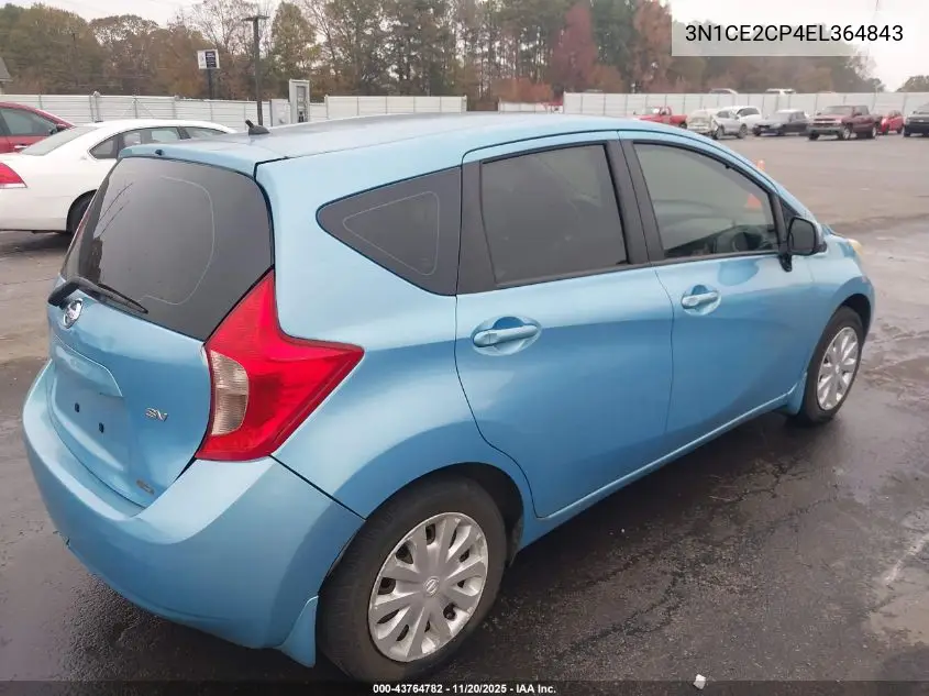 3N1CE2CP4EL364843 2014 Nissan Versa Note Sv