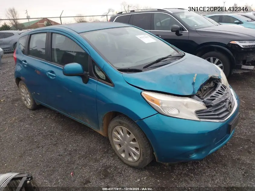 3N1CE2CP2EL432346 2014 Nissan Versa Note S Plus