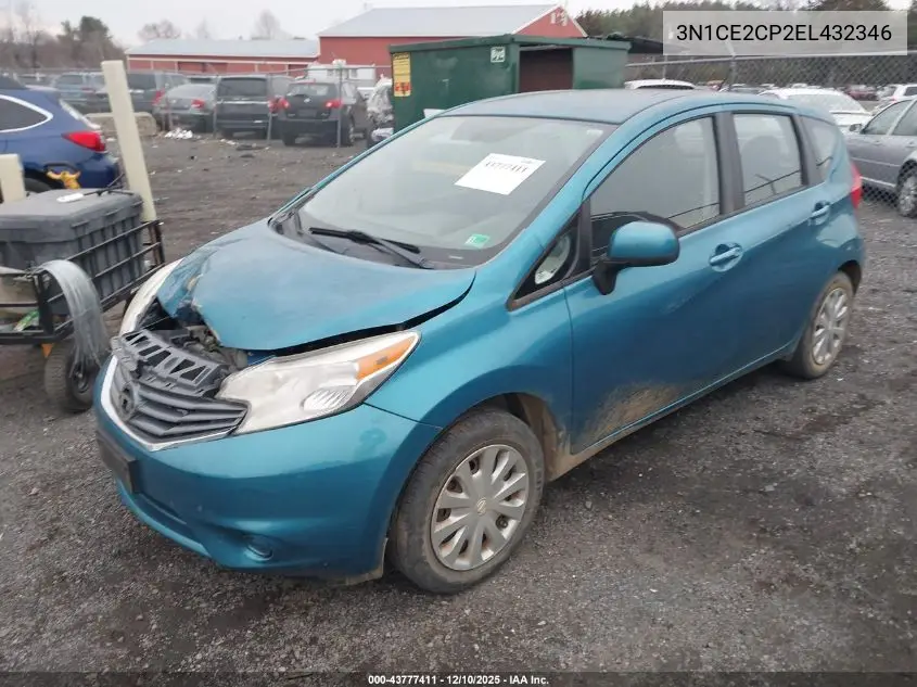 3N1CE2CP2EL432346 2014 Nissan Versa Note S Plus