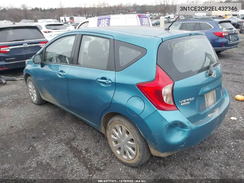 3N1CE2CP2EL432346 2014 Nissan Versa Note S Plus