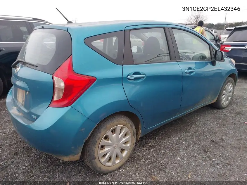 3N1CE2CP2EL432346 2014 Nissan Versa Note S Plus