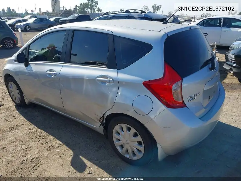 3N1CE2CP2EL372102 2014 Nissan Versa Note S Plus