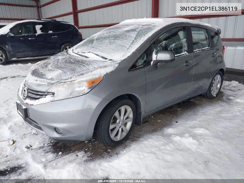 3N1CE2CP1EL386119 2014 Nissan Versa Note Sv