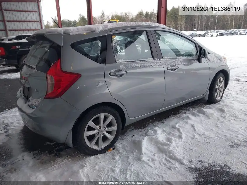 3N1CE2CP1EL386119 2014 Nissan Versa Note Sv