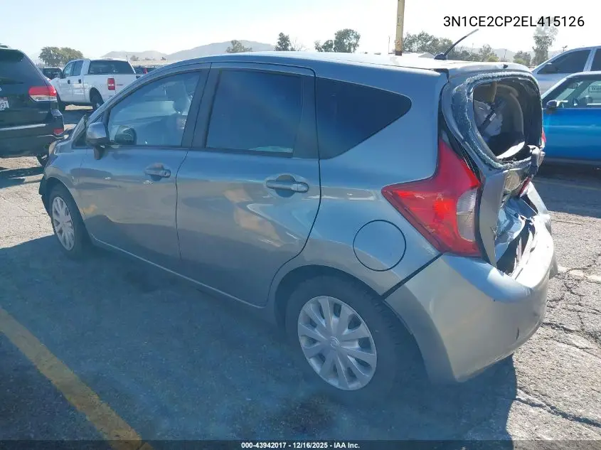 3N1CE2CP2EL415126 2014 Nissan Versa Note S Plus