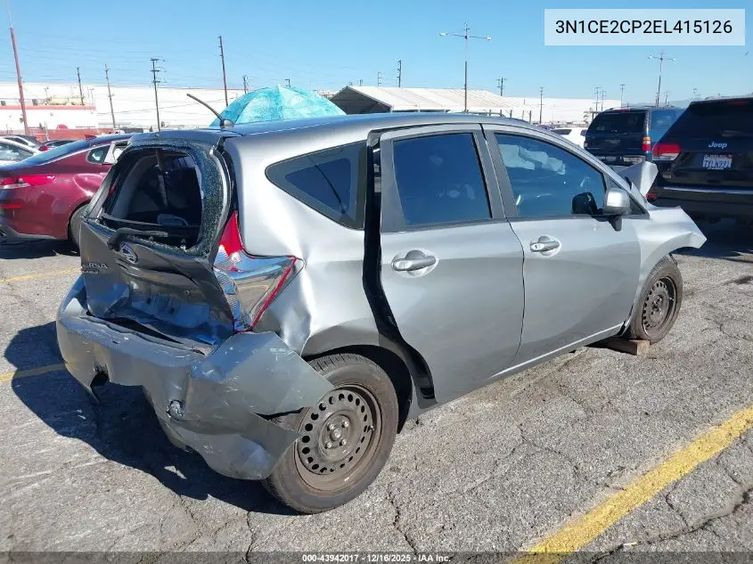 3N1CE2CP2EL415126 2014 Nissan Versa Note S Plus