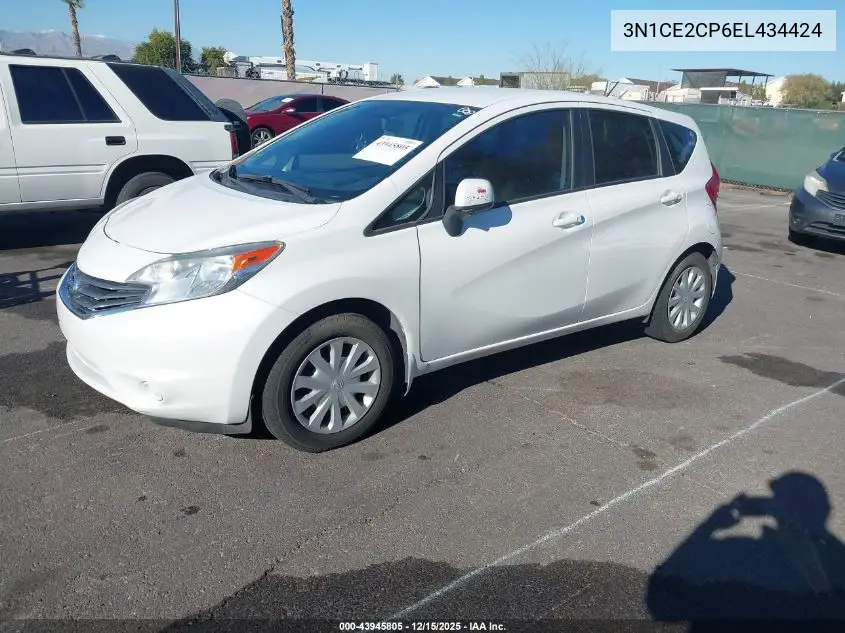 3N1CE2CP6EL434424 2014 Nissan Versa Note S Plus
