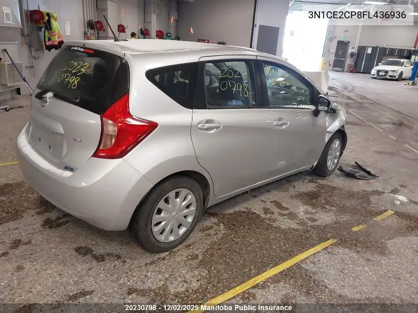 3N1CE2CP8FL436936 2015 Nissan Versa Note Sv