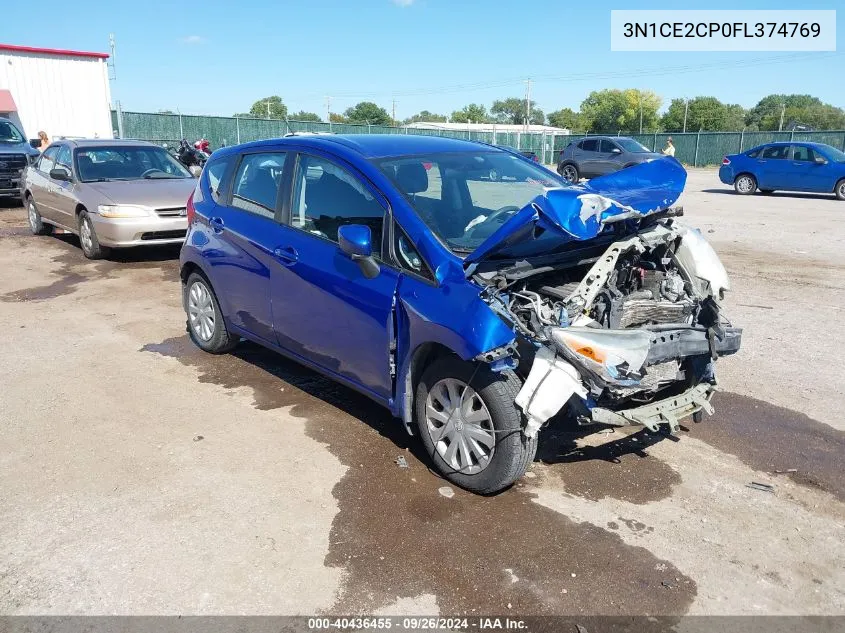 2015 Nissan Versa Note S Plus VIN: 3N1CE2CP0FL374769 Lot: 40436455