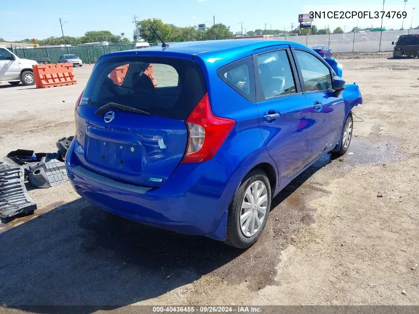 2015 Nissan Versa Note S Plus VIN: 3N1CE2CP0FL374769 Lot: 40436455