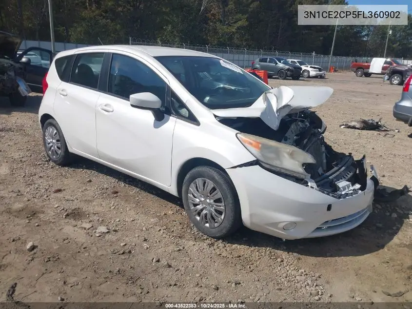 3N1CE2CP5FL360902 2015 Nissan Versa Note Sv