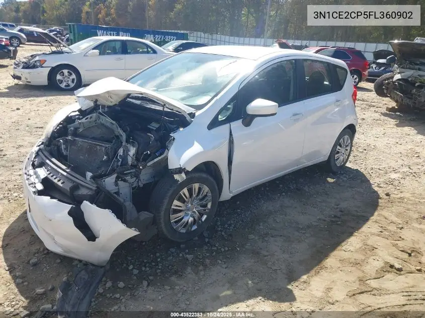 3N1CE2CP5FL360902 2015 Nissan Versa Note Sv