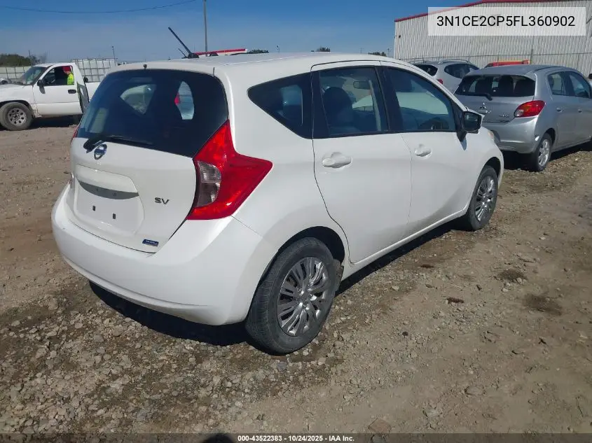 3N1CE2CP5FL360902 2015 Nissan Versa Note Sv