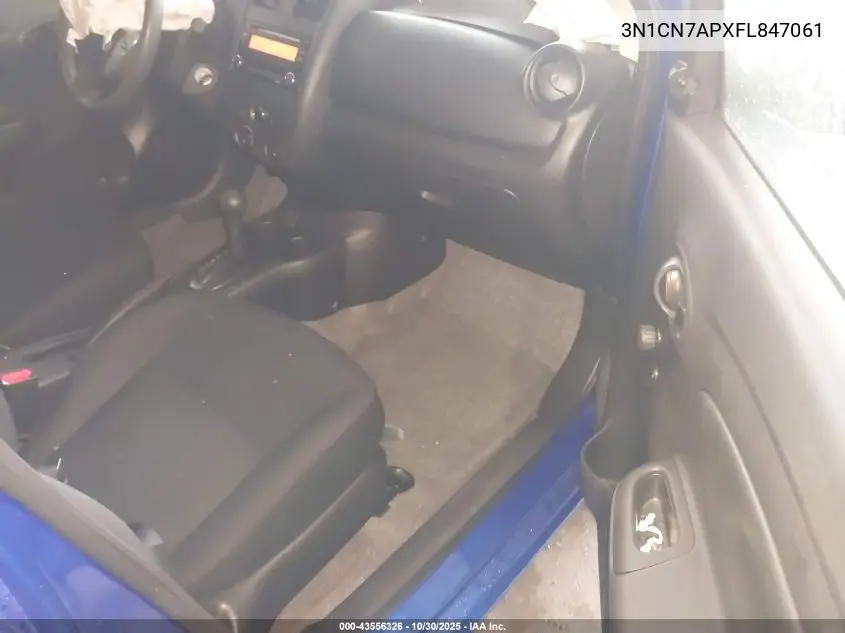 3N1CN7APXFL847061 2015 Nissan Versa 1.6 S+
