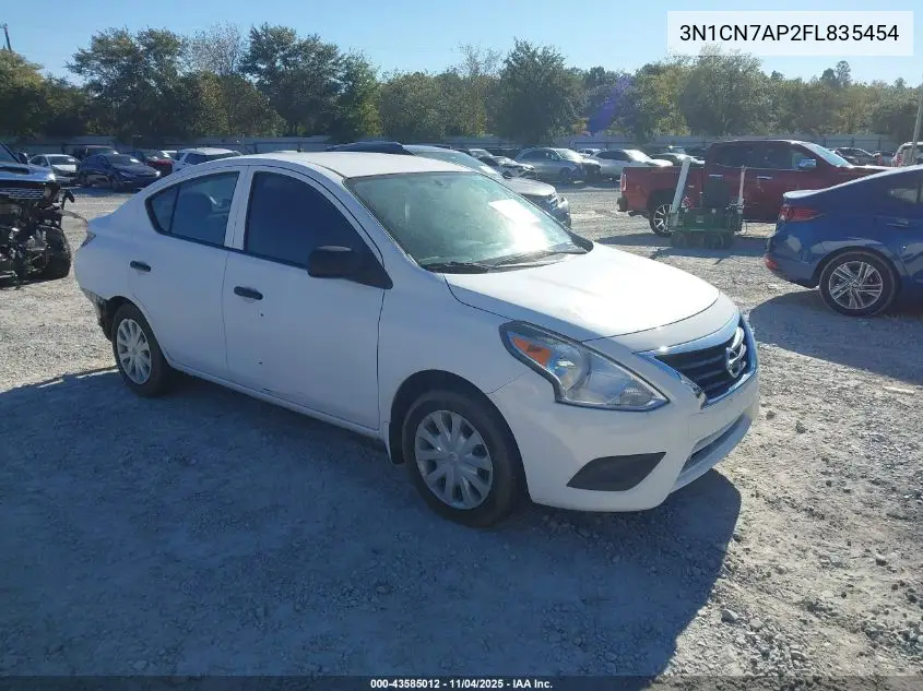 3N1CN7AP2FL835454 2015 Nissan Versa 1.6 S