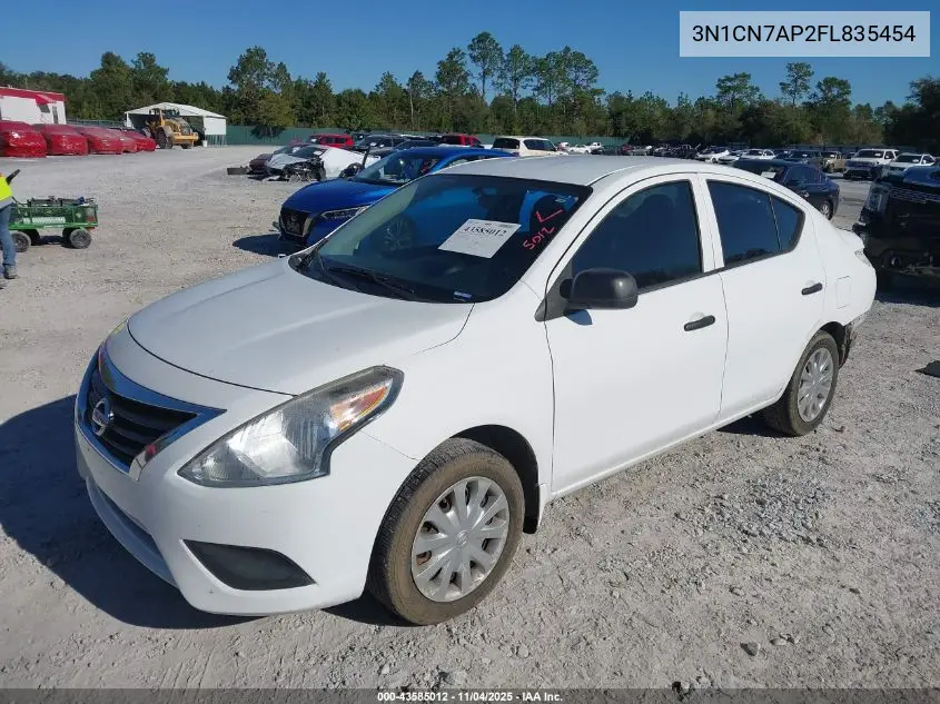 3N1CN7AP2FL835454 2015 Nissan Versa 1.6 S