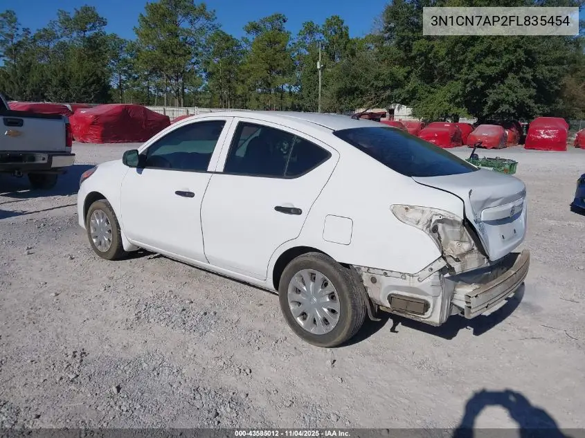 3N1CN7AP2FL835454 2015 Nissan Versa 1.6 S