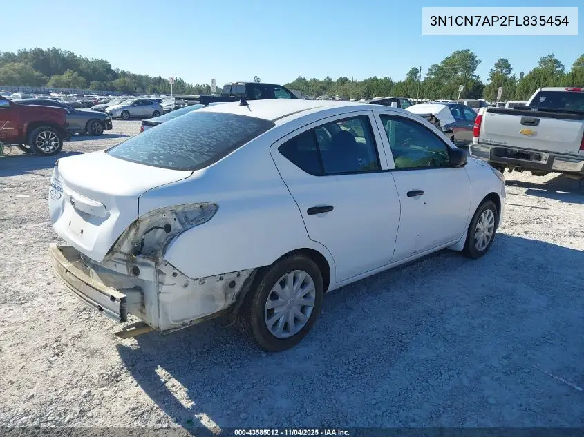 3N1CN7AP2FL835454 2015 Nissan Versa 1.6 S