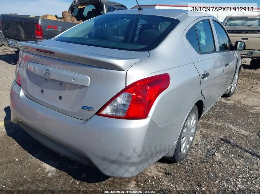 3N1CN7APXFL912913 2015 Nissan Versa 1.6 S+