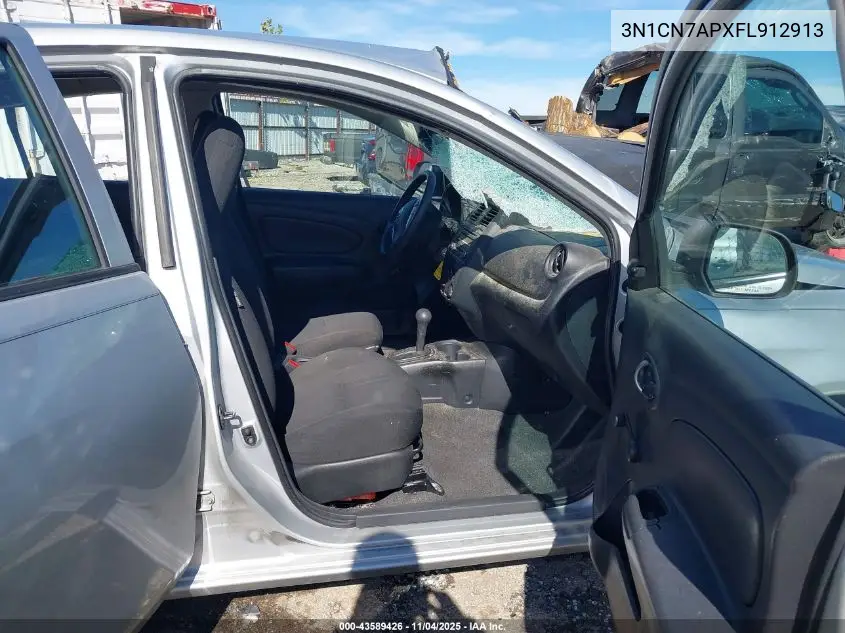 3N1CN7APXFL912913 2015 Nissan Versa 1.6 S+