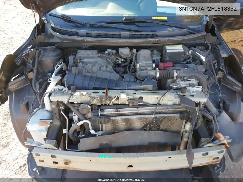 3N1CN7AP2FL818332 2015 Nissan Versa 1.6 Sv