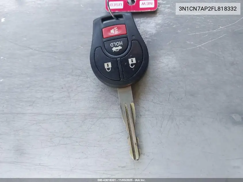 3N1CN7AP2FL818332 2015 Nissan Versa 1.6 Sv